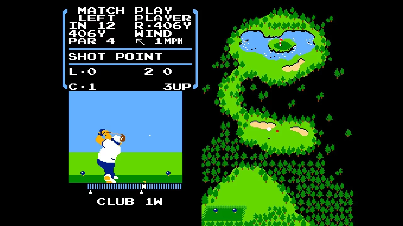 Изображение игры: Arcade Archives GOLF