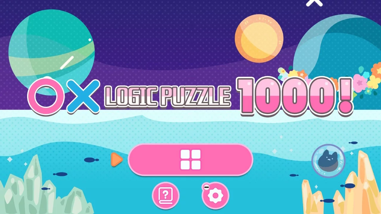 Изображение игры: 〇× LOGIC PUZZLE 1000 !