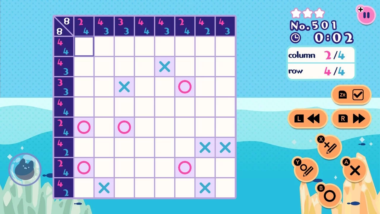 Изображение игры: 〇× LOGIC PUZZLE 1000 !