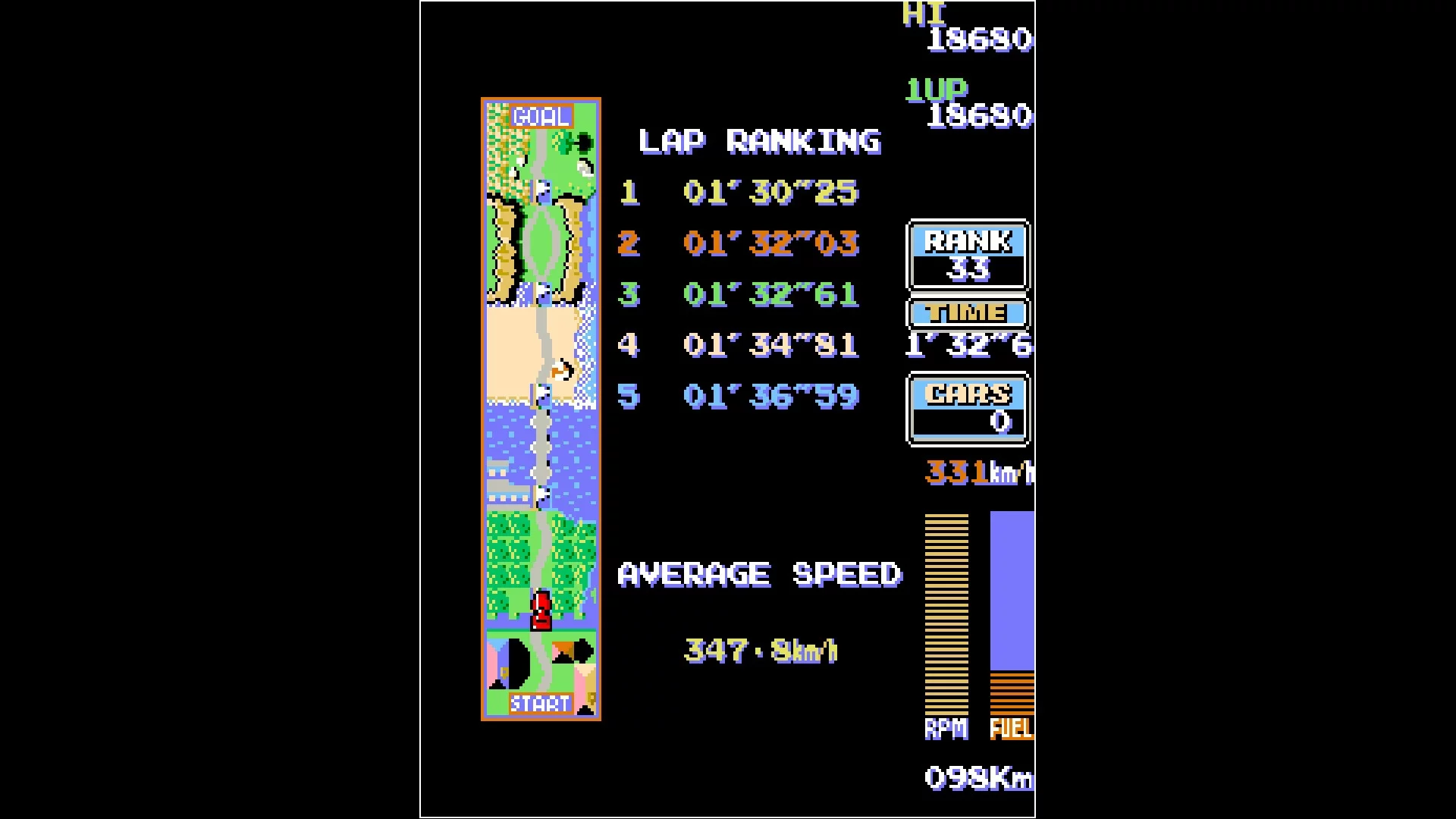 Изображение игры: Arcade Archives ROAD FIGHTER