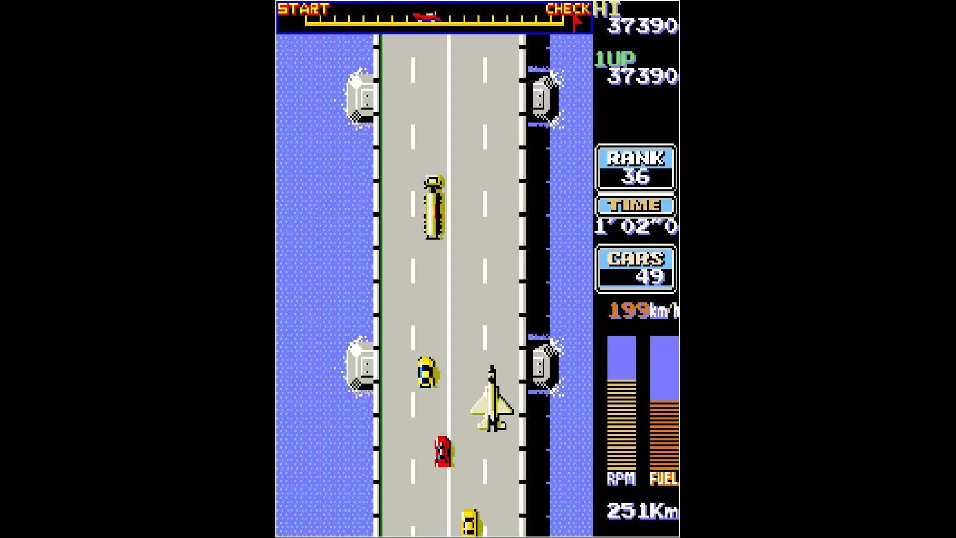 Изображение игры: Arcade Archives ROAD FIGHTER