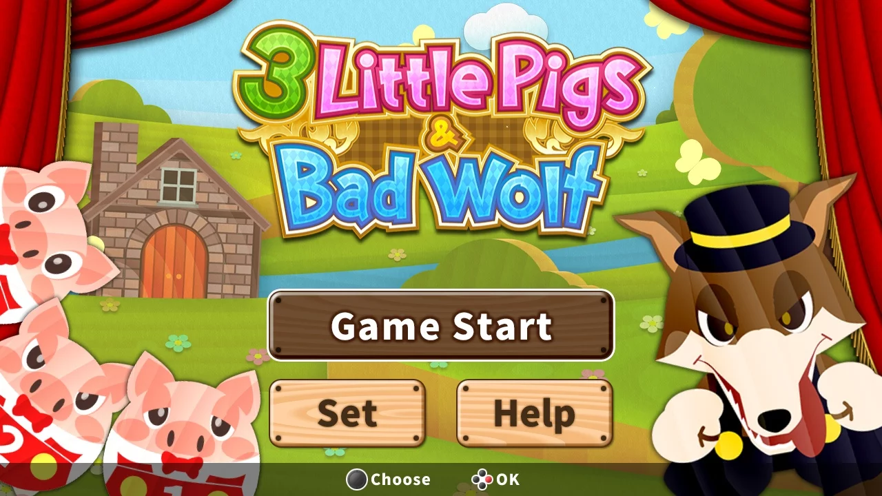 Изображение игры: 3 Little Pigs & Bad Wolf