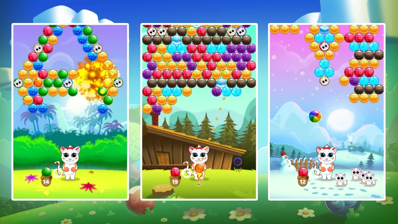 Изображение игры: Bubble Cats Rescue