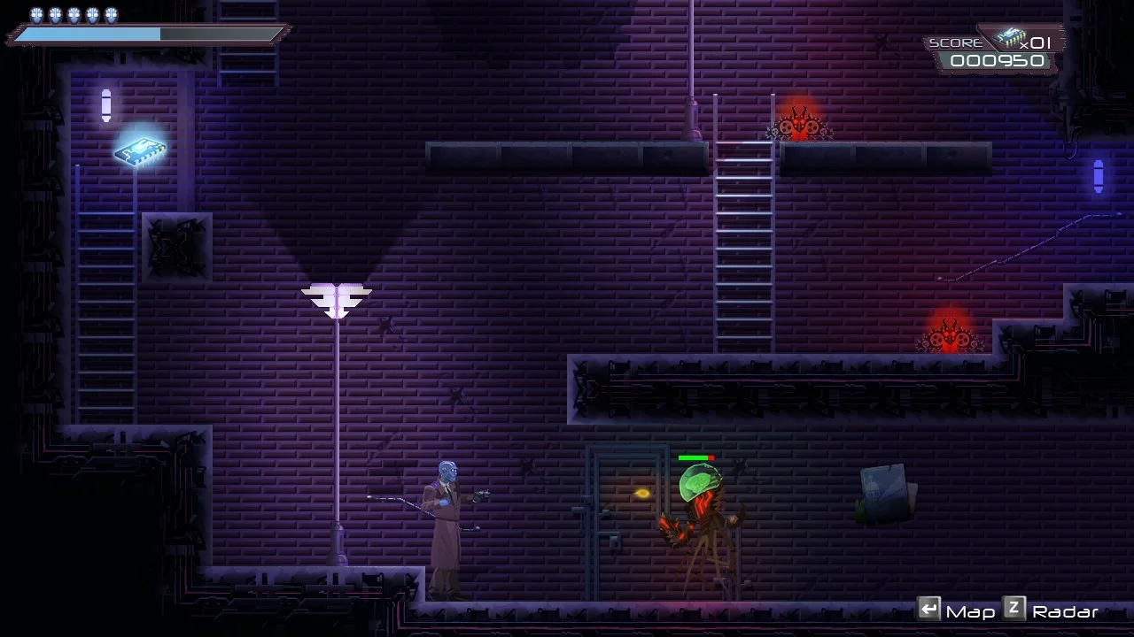 Изображение игры: Bitlogic - A Cyberpunk Arcade Adventure
