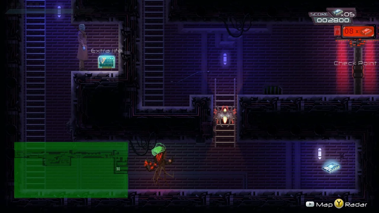 Изображение игры: Bitlogic - A Cyberpunk Arcade Adventure