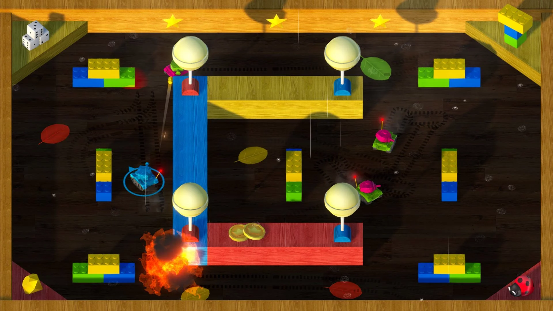 Изображение игры: Attack of the Toy Tanks
