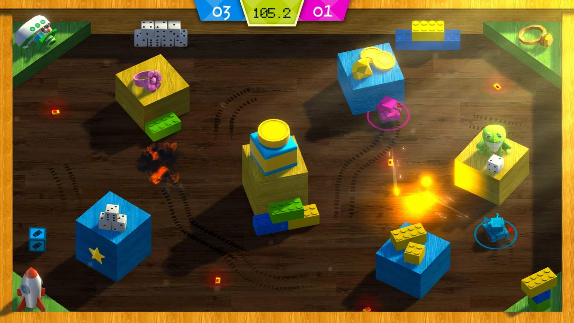 Изображение игры: Attack of the Toy Tanks