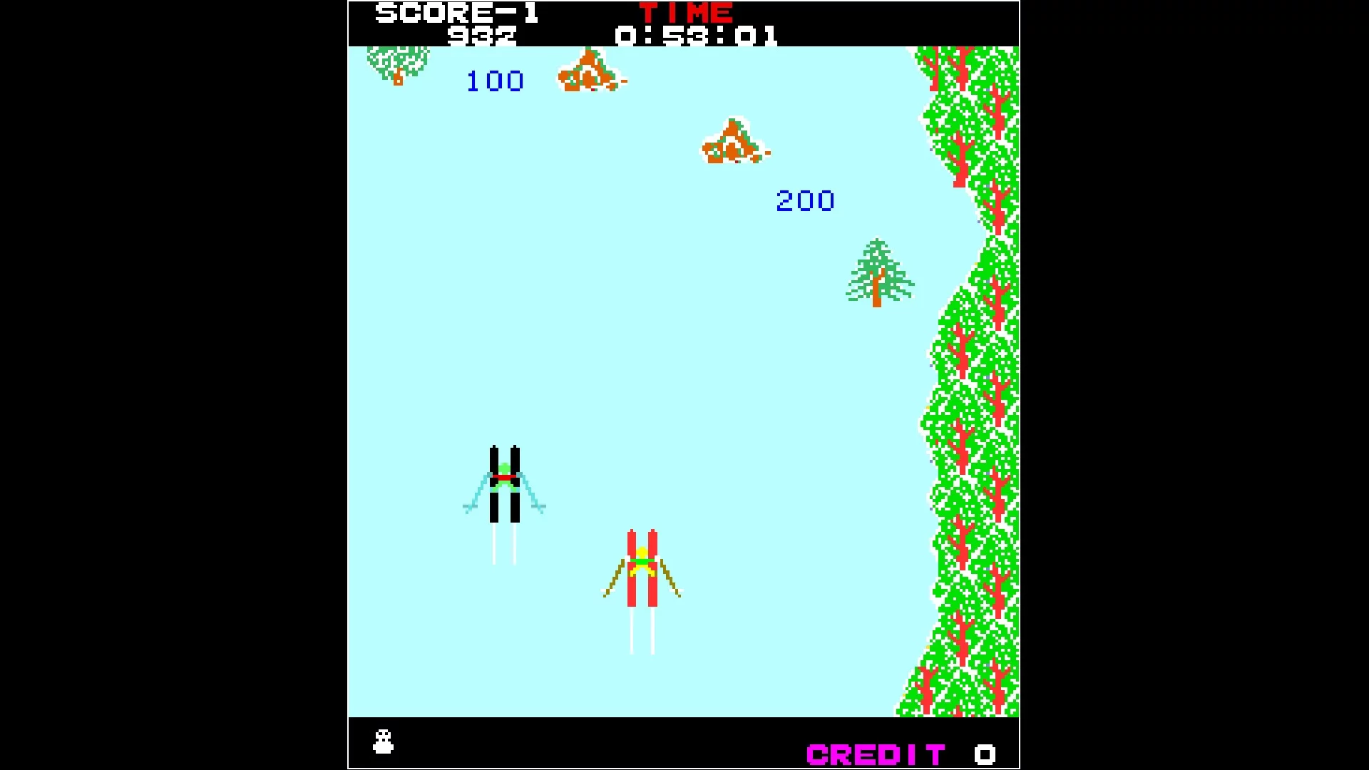 Изображение игры: Arcade Archives ALPINE SKI
