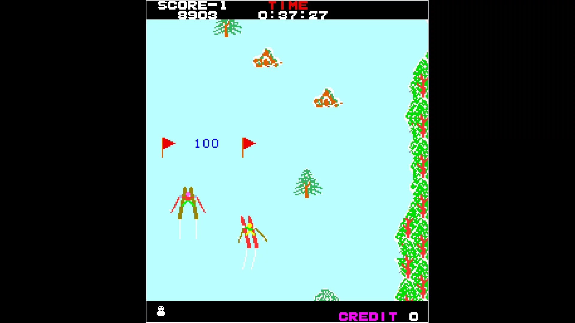Изображение игры: Arcade Archives ALPINE SKI