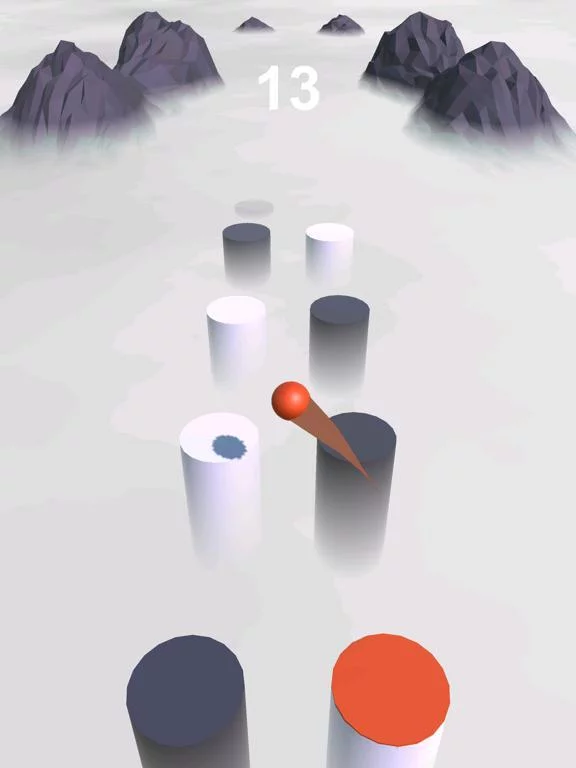 Изображение игры: Ball Hop 3D - Through Clouds