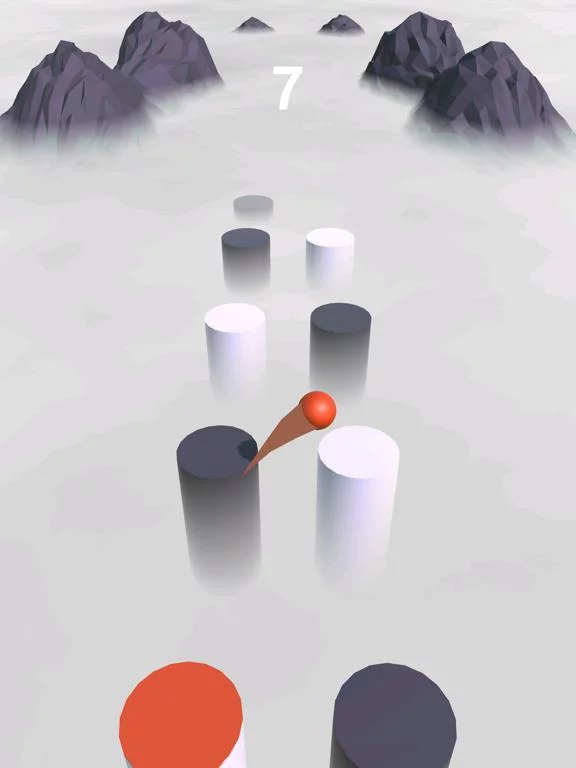 Изображение игры: Ball Hop 3D - Through Clouds