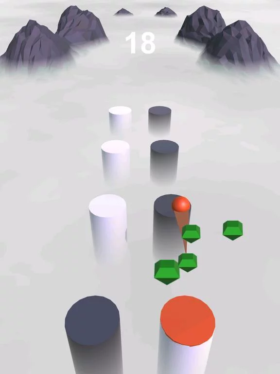 Изображение игры: Ball Hop 3D - Through Clouds