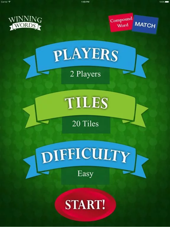 Изображение игры: Compound Word Match