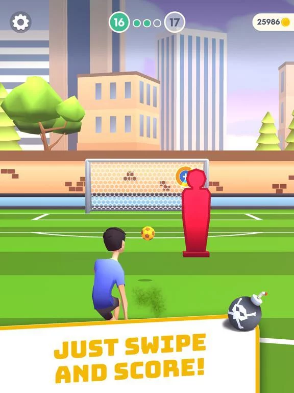 Изображение игры: Flick Goal!