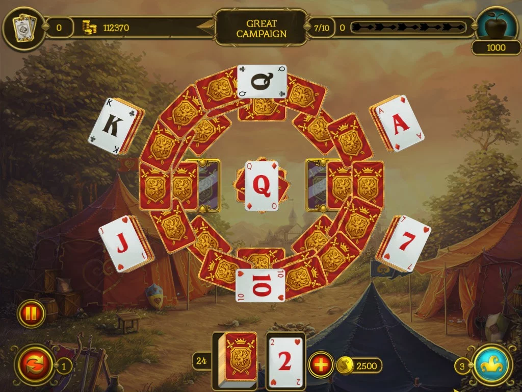 Изображение игры: Knight Solitaire