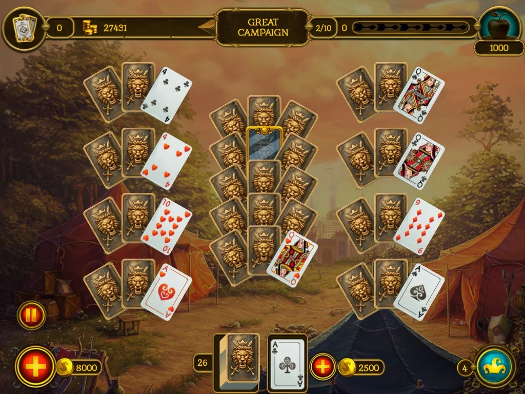Изображение игры: Knight Solitaire