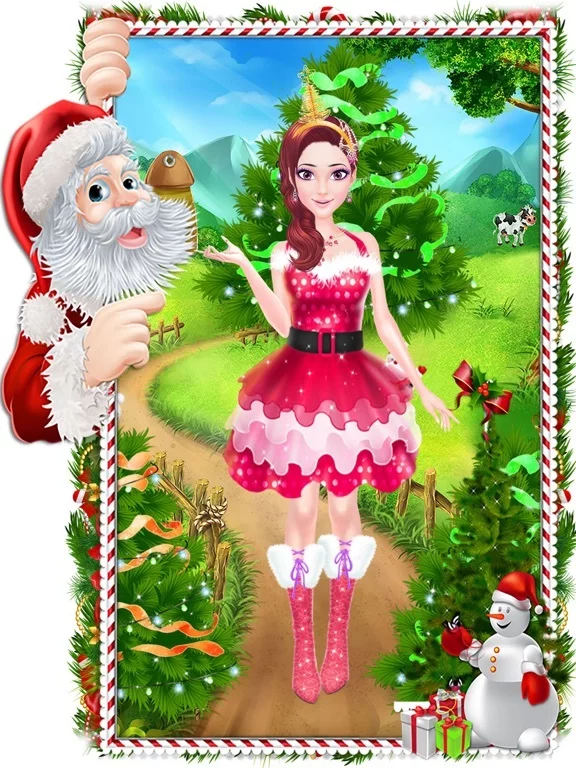 Изображение игры: Christmas Princess Party Salon