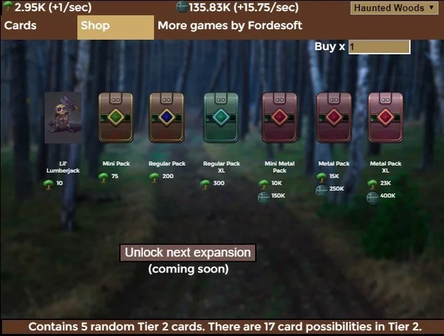 Изображение игры: Creature Card Idle