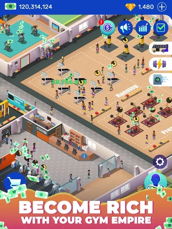 Изображение игры: Idle Fitness Gym Tycoon - Game