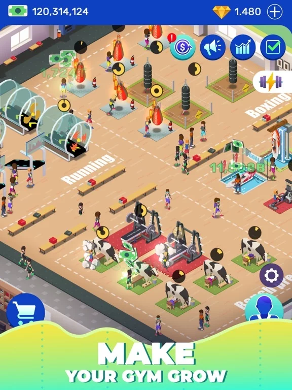 Изображение игры: Idle Fitness Gym Tycoon - Game