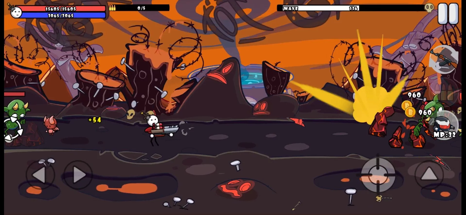 Изображение игры: One Gun 2: Stickman