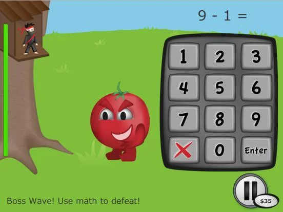 Изображение игры: Math Ninja HD