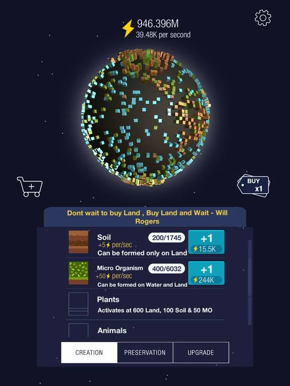 Изображение игры: Idle World !
