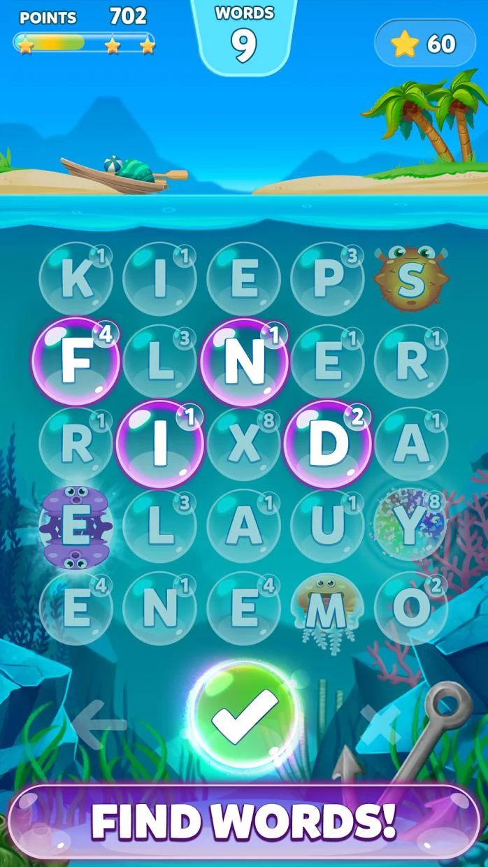 Изображение игры: Bubble Words - Letter Search