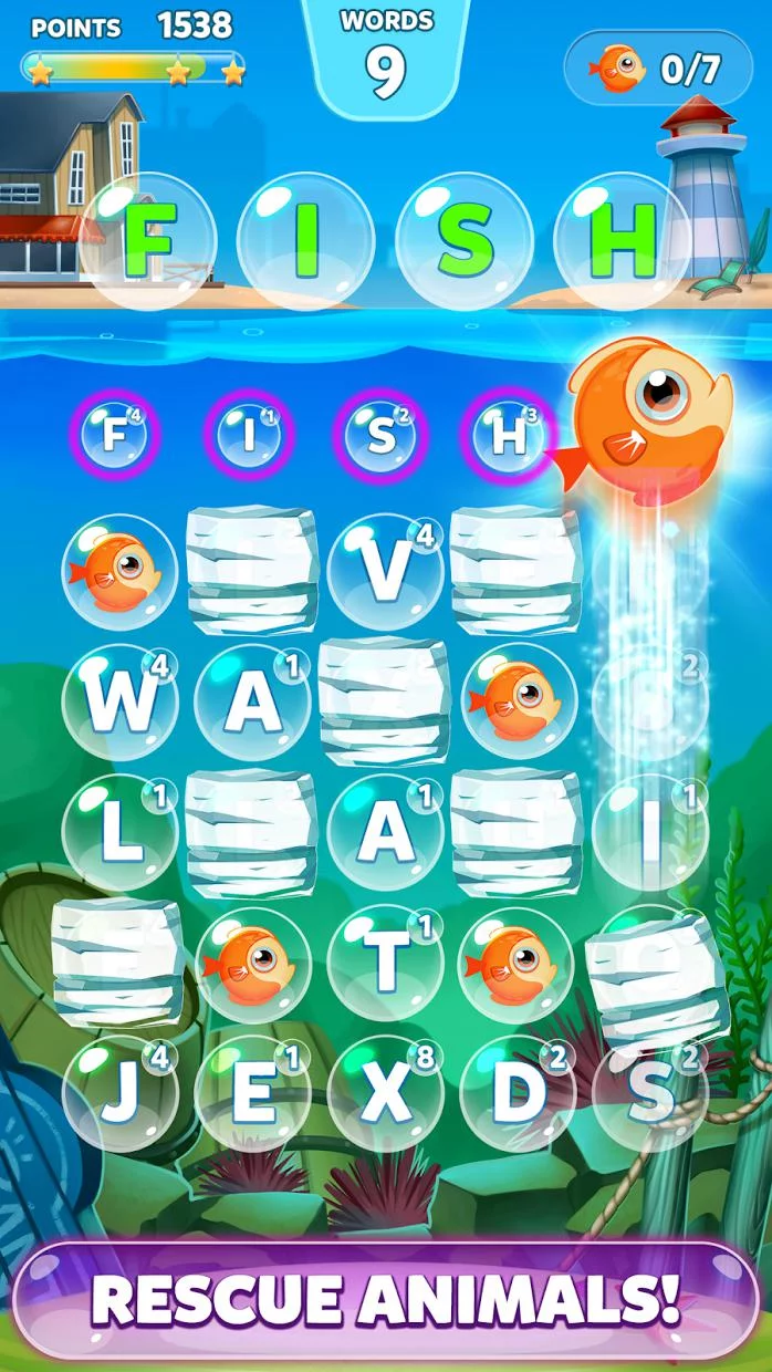 Изображение игры: Bubble Words - Letter Search