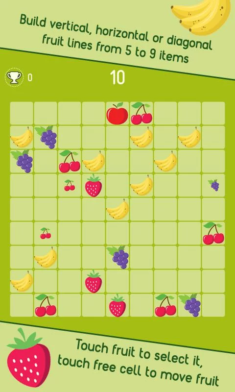 Изображение игры: Fruit Lines