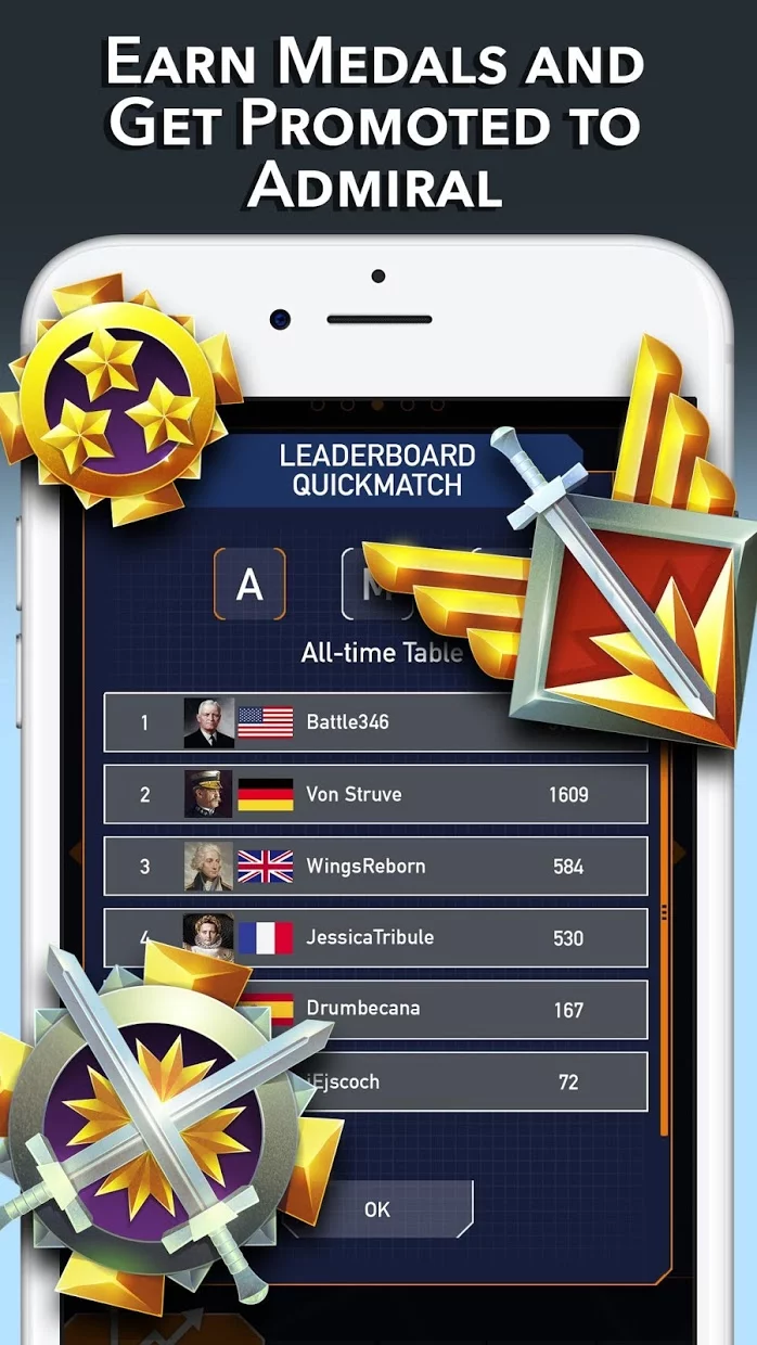 Изображение игры: Battleships - Fleet Battle - Sea Battle