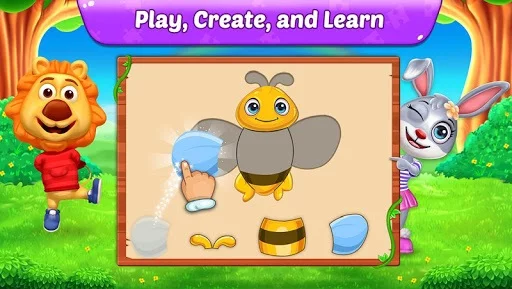Изображение игры: Puzzle Kids - Animals Shapes and Jigsaw Puzzles