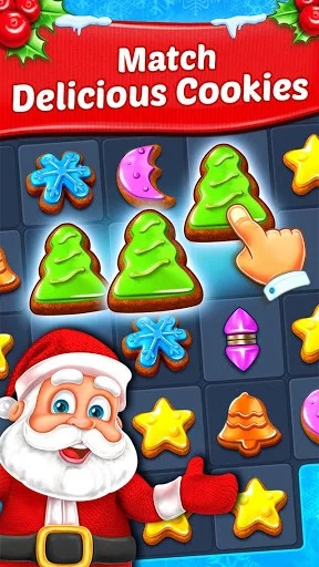 Изображение игры: Christmas Cookie - Santa Claus's Match 3 Adventure