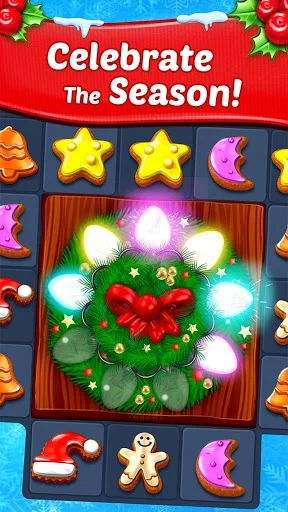 Изображение игры: Christmas Cookie - Santa Claus's Match 3 Adventure