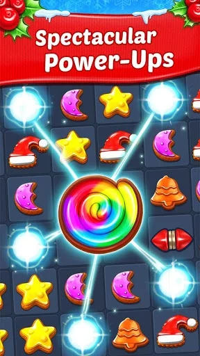 Изображение игры: Christmas Cookie - Santa Claus's Match 3 Adventure