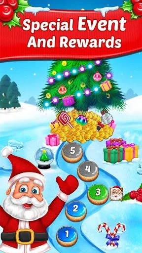 Изображение игры: Christmas Cookie - Santa Claus's Match 3 Adventure