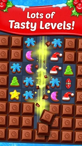 Изображение игры: Christmas Cookie - Santa Claus's Match 3 Adventure