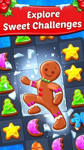 Изображение игры: Christmas Cookie - Santa Claus's Match 3 Adventure