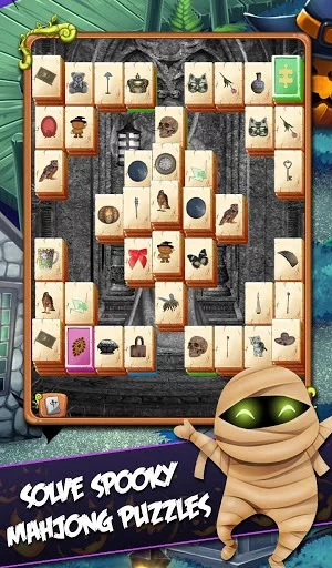 Изображение игры: Mahjong Mystery: Escape The Spooky Mansion
