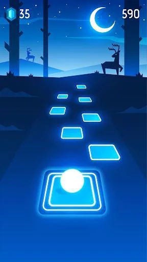 Изображение игры: Tiles Hop: Forever Dancing Ball