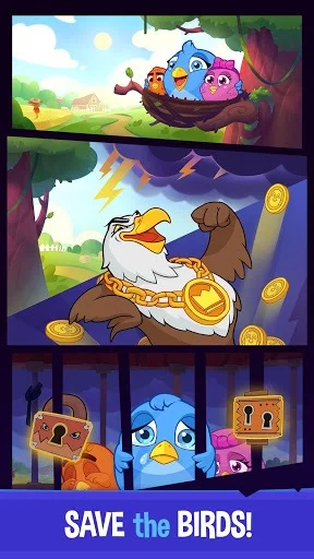 Изображение игры: Bubble Birds V - Color Birds Shooter