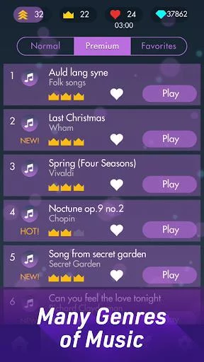 Изображение игры: Piano Solo - Classical Magic Game White Tiles 4
