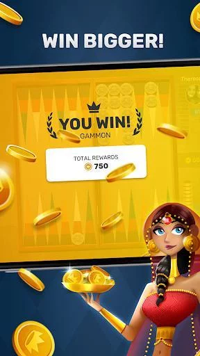 Изображение игры: Free Backgammon Go: Best online dice & board games