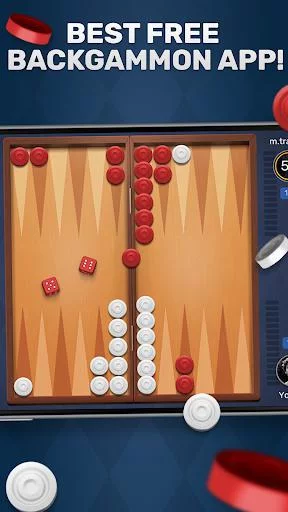 Изображение игры: Free Backgammon Go: Best online dice & board games