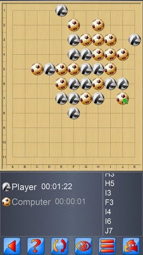 Изображение игры: Gomoku V+, 2018 edition.