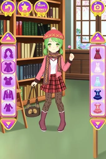 Изображение игры: Anime School Dress Up