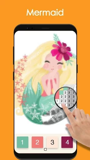 Изображение игры: Pixel Art: Color by Number Sandbox Coloring Game