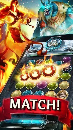 Изображение игры: Heroes of Magic: Match 3 Puzzle RPG Games