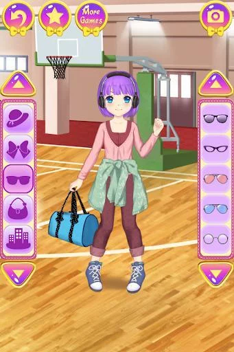 Изображение игры: Anime School Dress Up