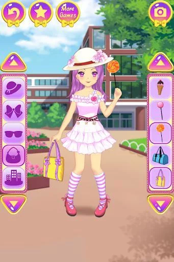 Изображение игры: Anime School Dress Up